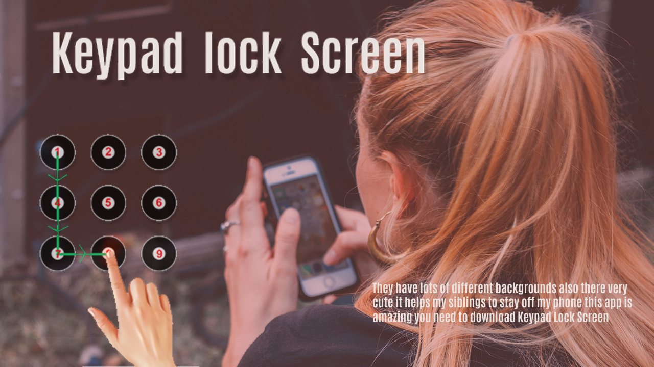 Keypad Lock Screen Keypad Lock Phone Secure patterns Lock Screen